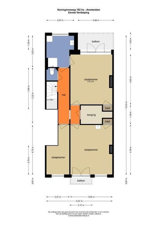 Koninginneweg 192 HS, Amsterdam plattegrond-54