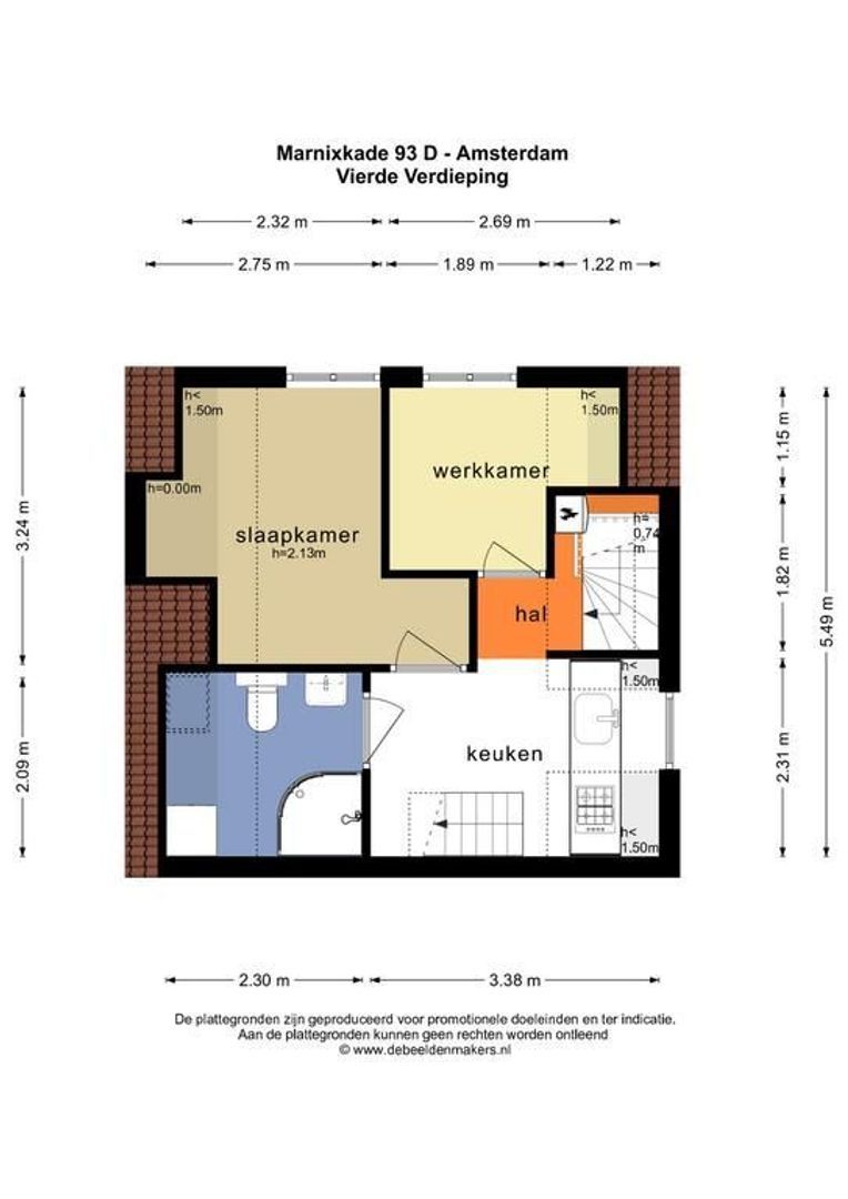 Marnixkade 93 D, Amsterdam foto-32 blur