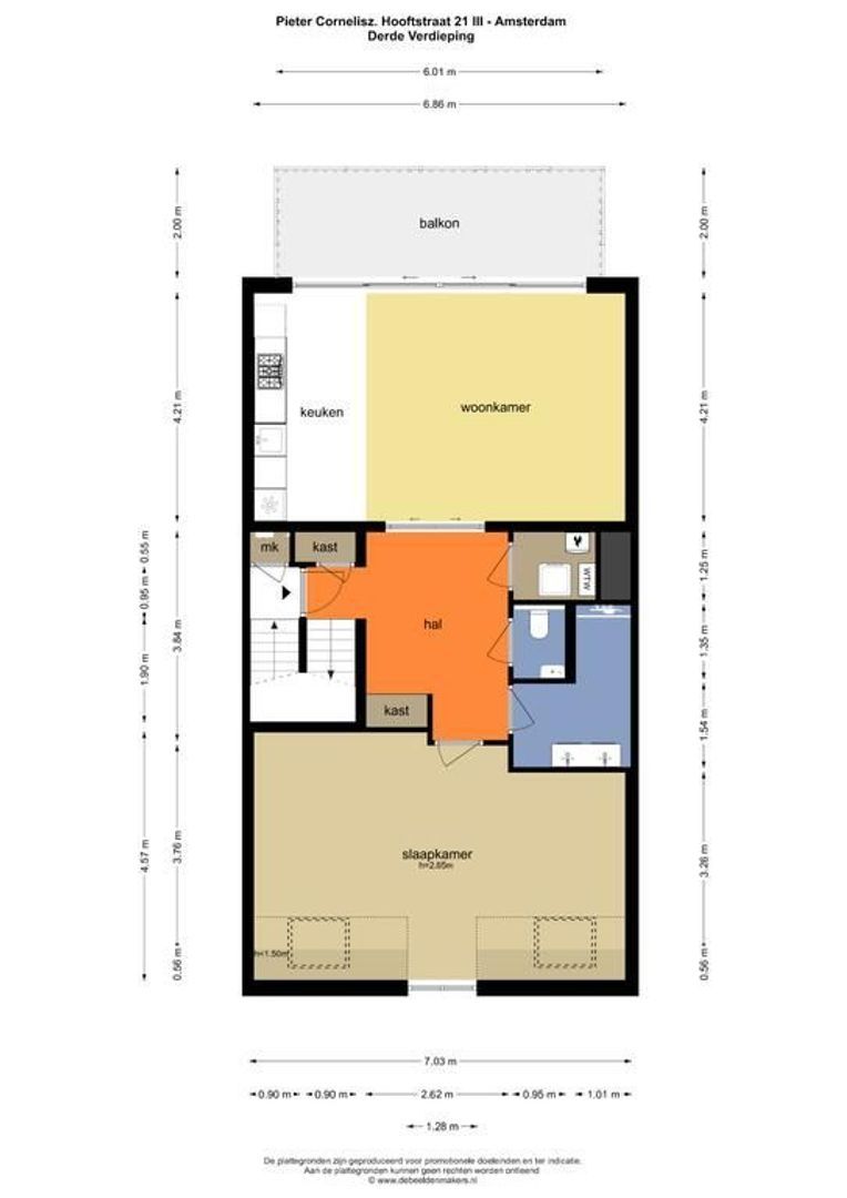 Pieter Cornelisz. Hooftstraat 21 3, Amsterdam foto-37 blur