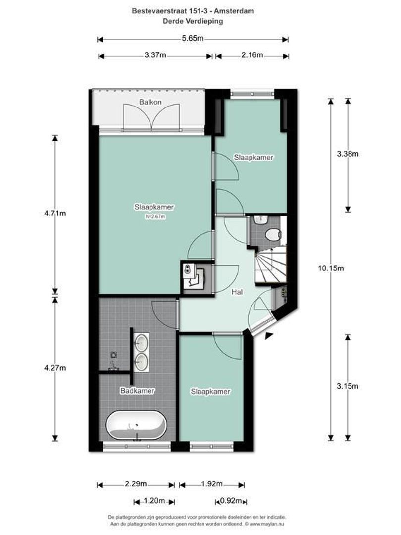 Bestevaerstraat 151 3, Amsterdam foto-31 blur