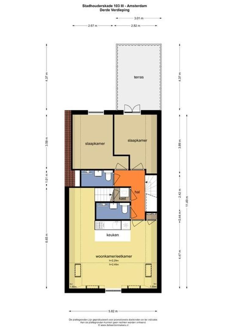 Stadhouderskade 103 3, Amsterdam foto-21 blur