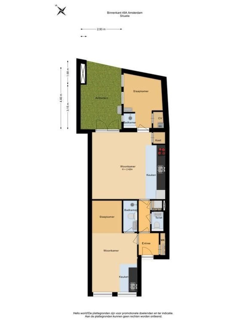 Binnenkant 49 A, Amsterdam foto-36 blur