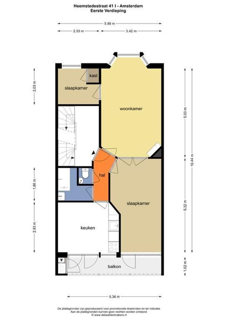 Heemstedestraat 41 1, Amsterdam foto-22 blur