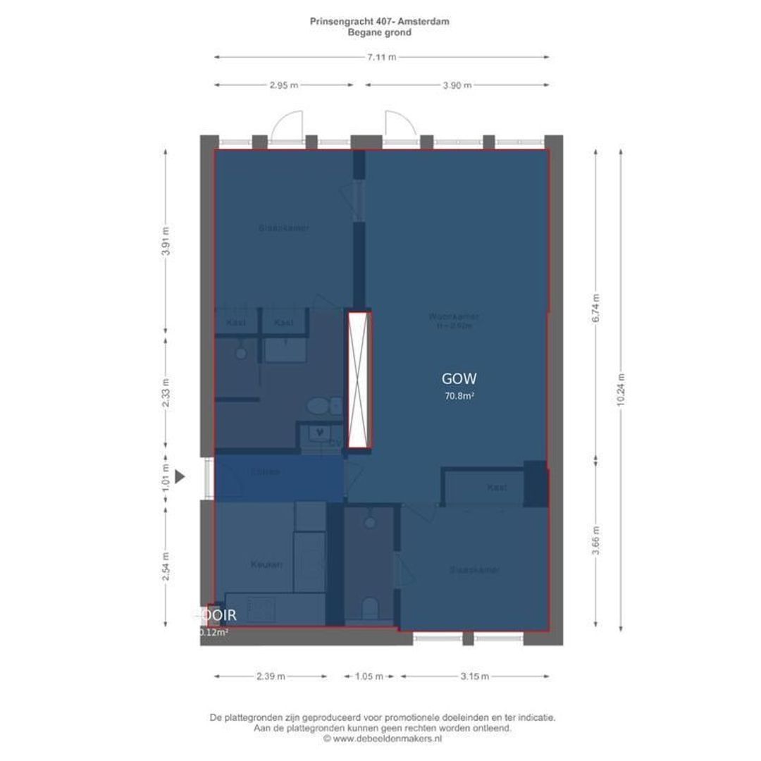 Prinsengracht 407 A, Amsterdam foto-44 blur