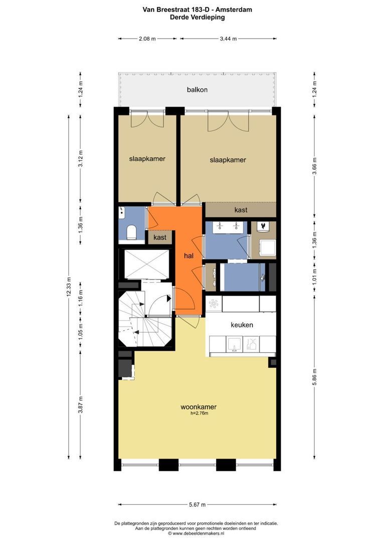 Van Breestraat 183 D, Amsterdam foto-25 blur