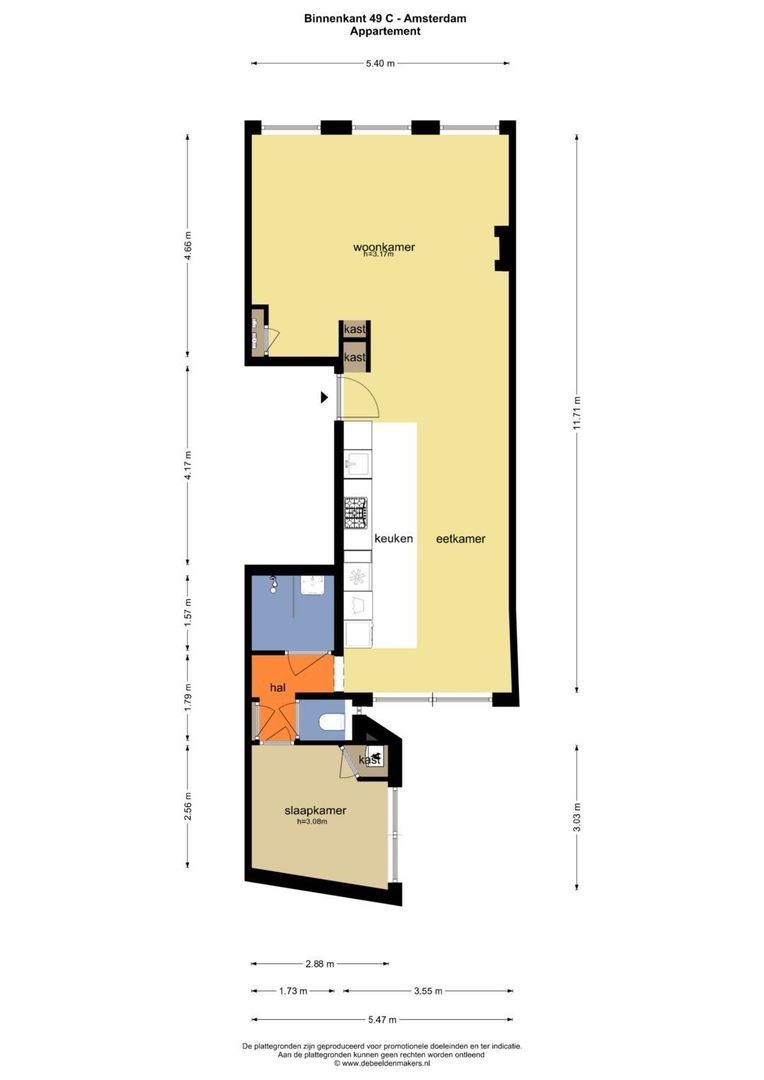 Binnenkant 49 C, Amsterdam foto-32 blur