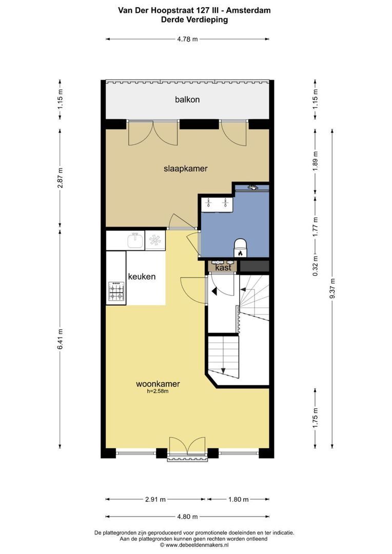 Van der Hoopstraat 127 3, Amsterdam foto-21 blur