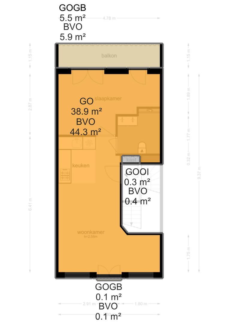 Van der Hoopstraat 127 3, Amsterdam foto-24 blur