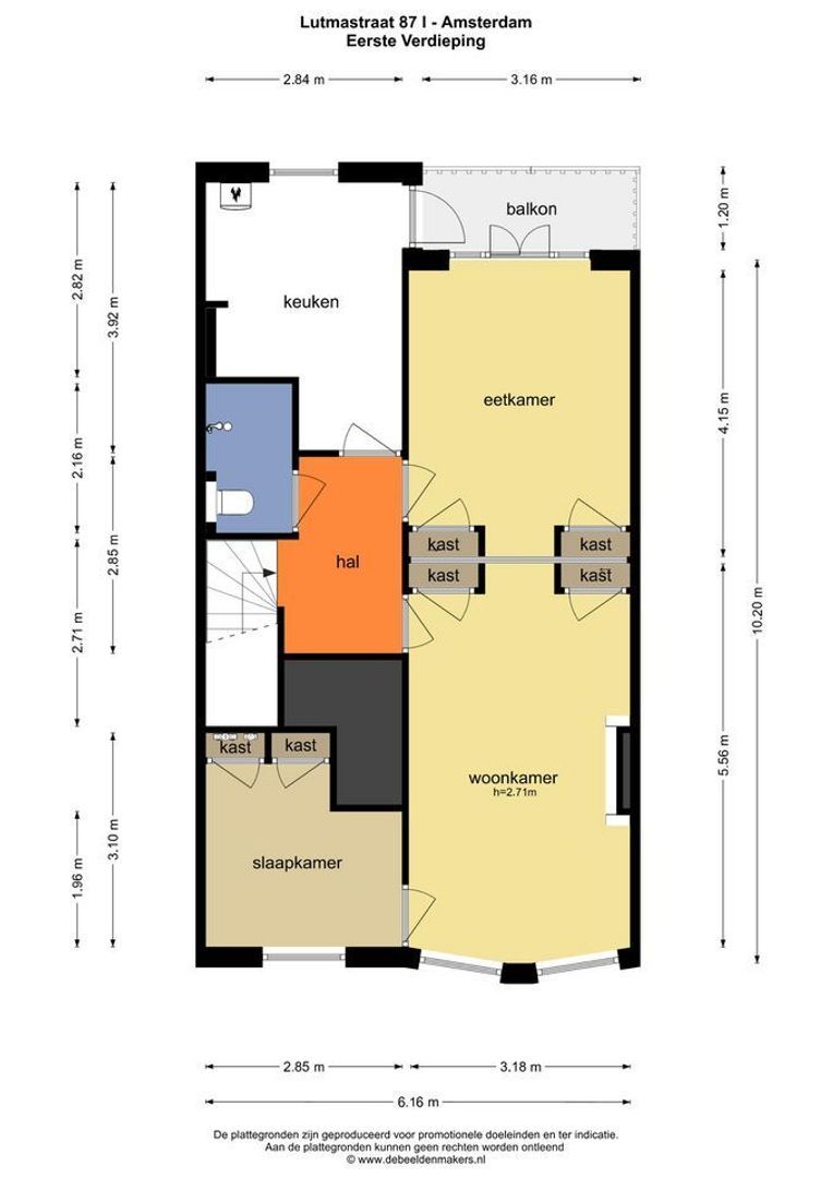 Lutmastraat 87 1, Amsterdam foto-21 blur