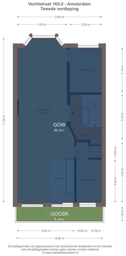 Vechtstraat 165 H, Amsterdam foto-25 blur