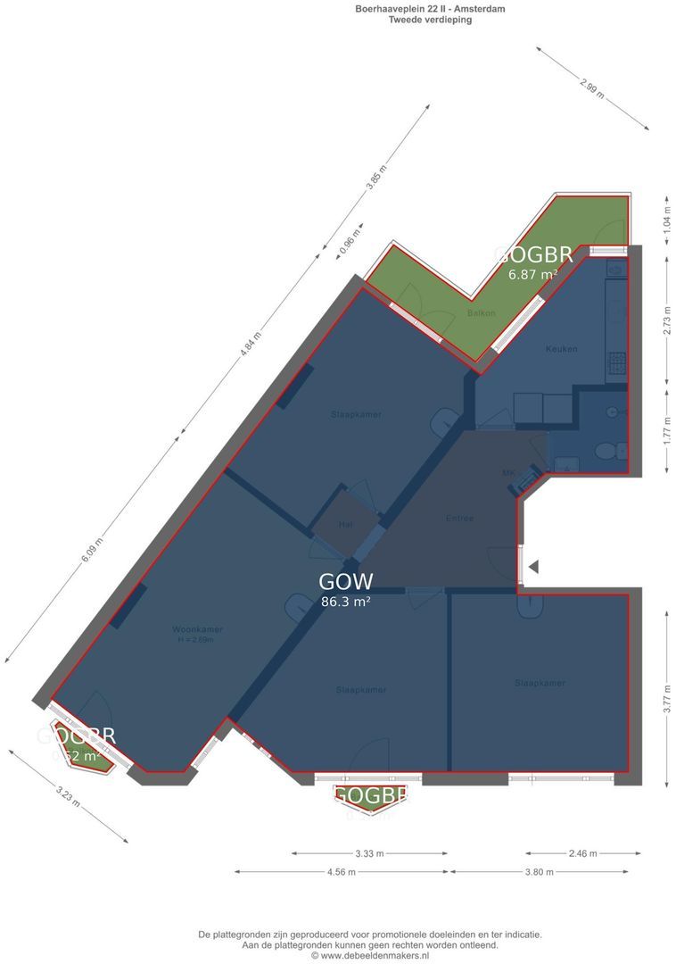 Boerhaaveplein 22 2, Amsterdam foto-31 blur