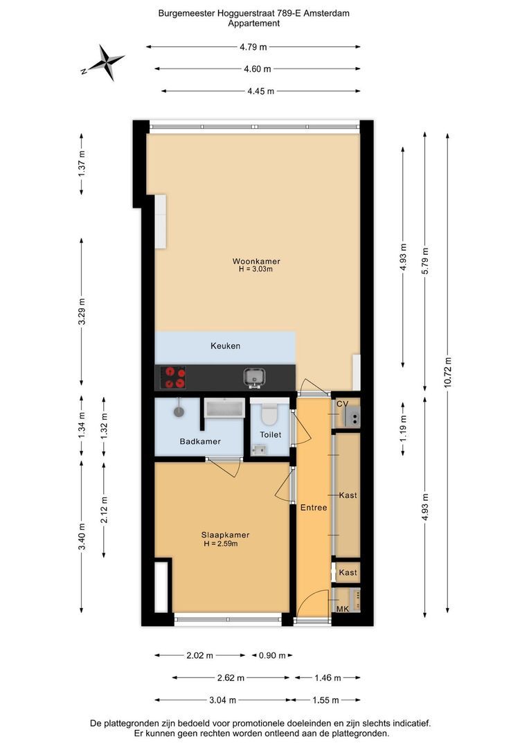 Burgemeester Hogguerstraat 789 E, Amsterdam foto-30 blur