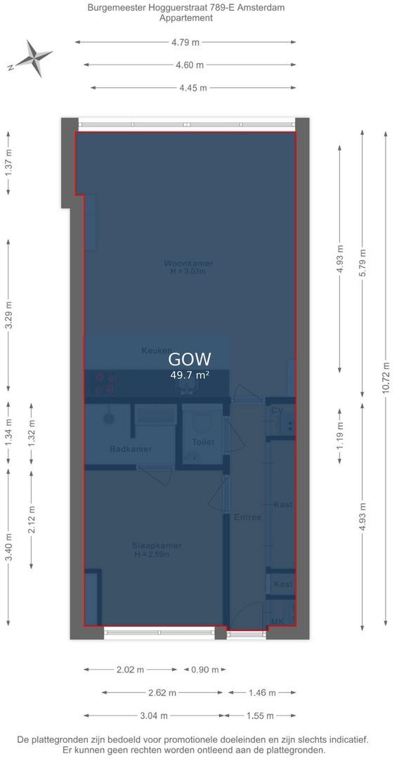 Burgemeester Hogguerstraat 789 E, Amsterdam foto-32 blur