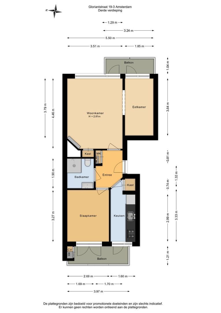 Gloriantstraat 19 3, Amsterdam foto-34 blur