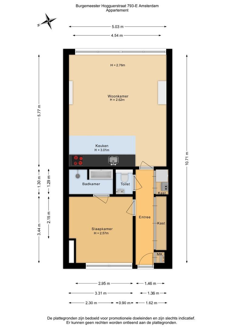 Burgemeester Hogguerstraat 793 E, Amsterdam foto-33 blur