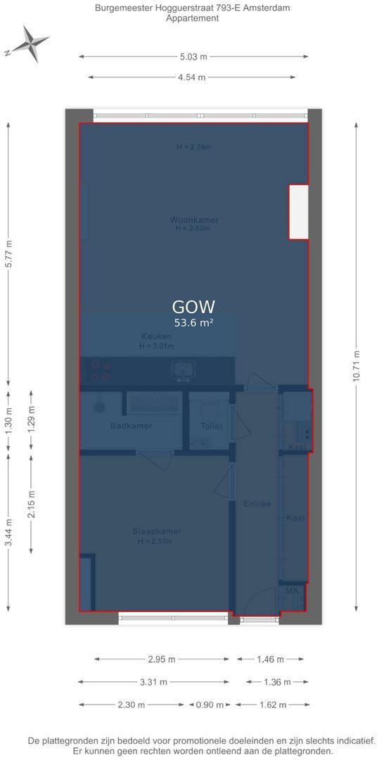 Burgemeester Hogguerstraat 793 E, Amsterdam foto-35 blur