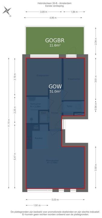 Hebridenlaan 35 B, Amsterdam plattegrond-33