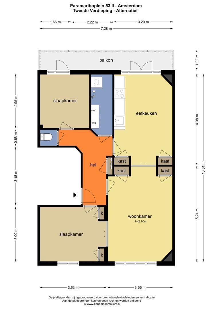 Paramariboplein 53 2, Amsterdam foto-30 blur