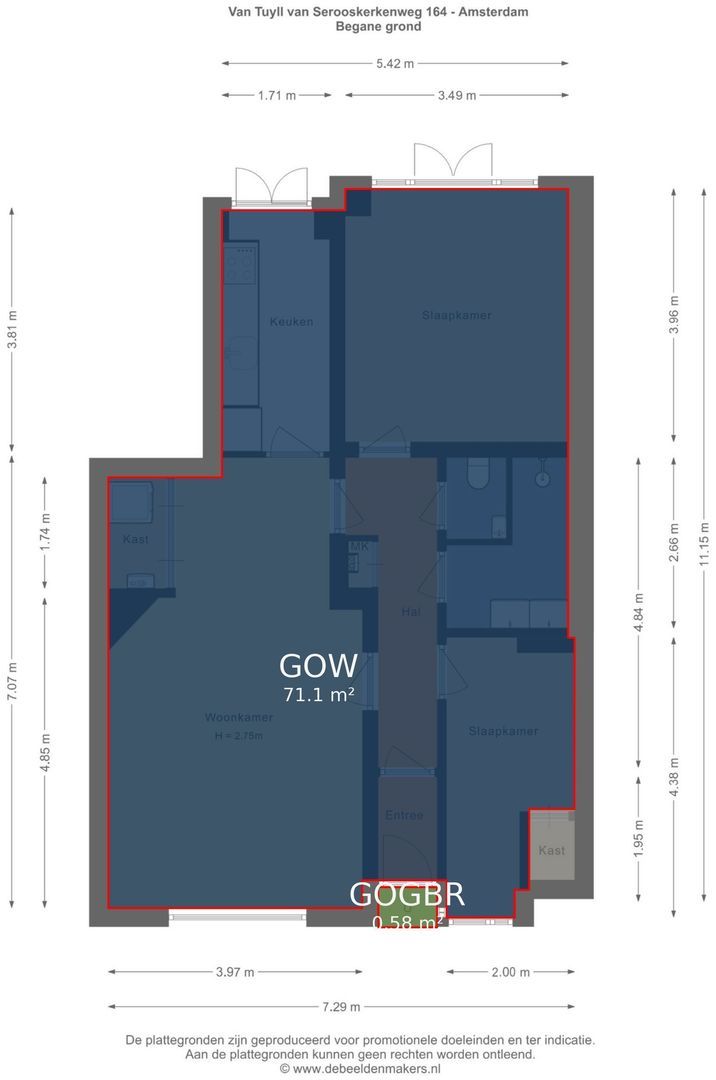 Van Tuyll van Serooskerkenweg 164, Amsterdam foto-39 blur