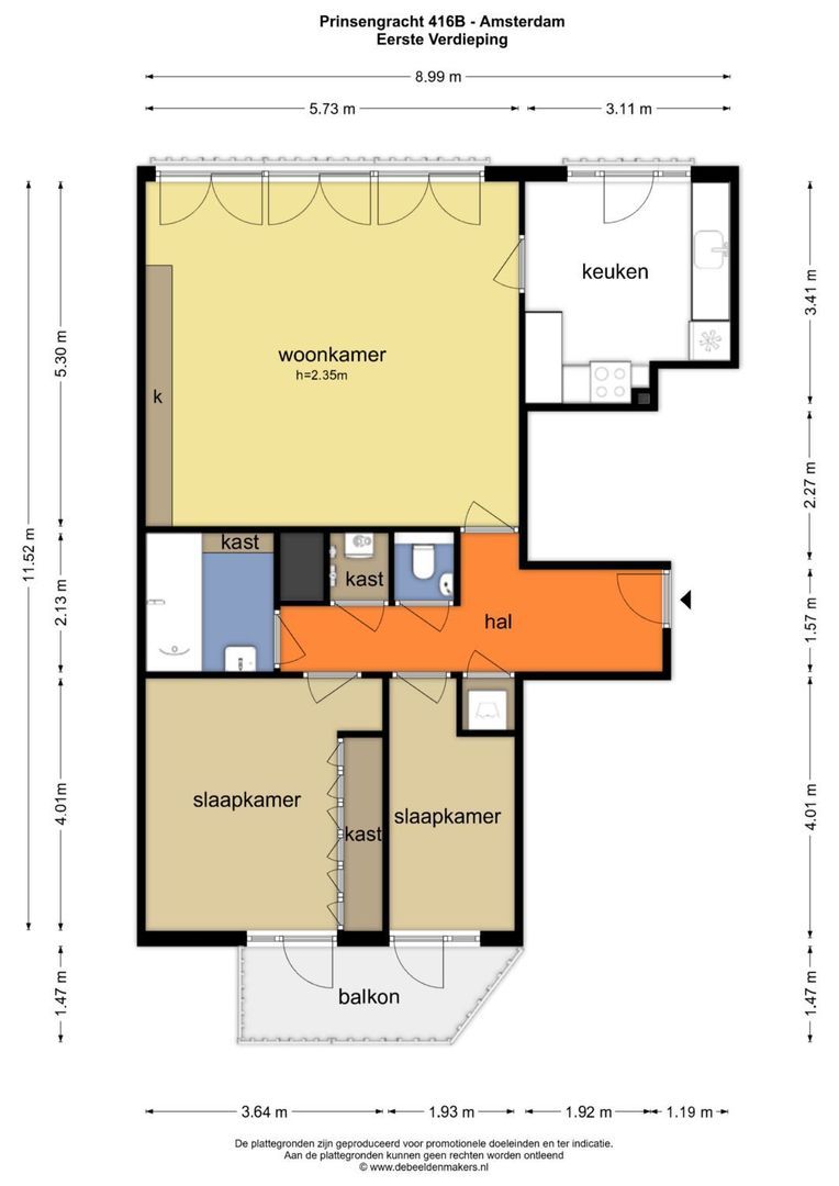 Prinsengracht 416 B, Amsterdam foto-34 blur