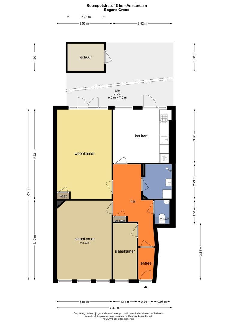 Roompotstraat 18 H, Amsterdam foto-11 blur