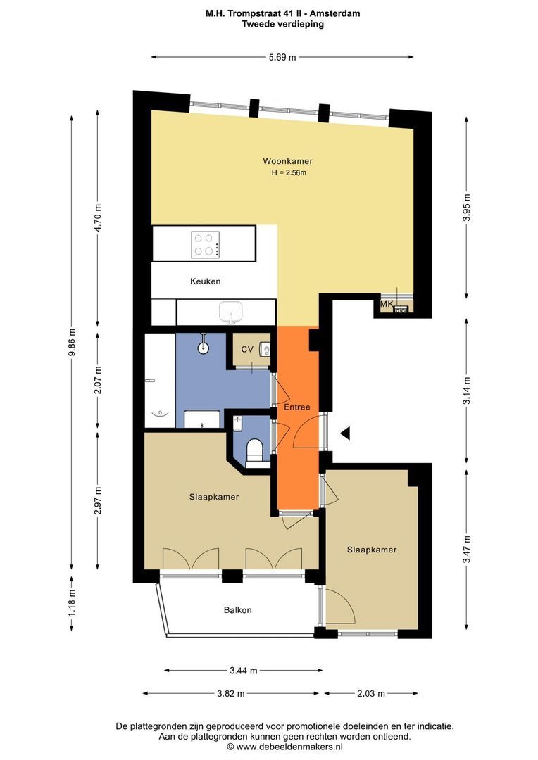 Maarten Harpertszoon Trompstraat 41 2, Amsterdam foto-23 blur