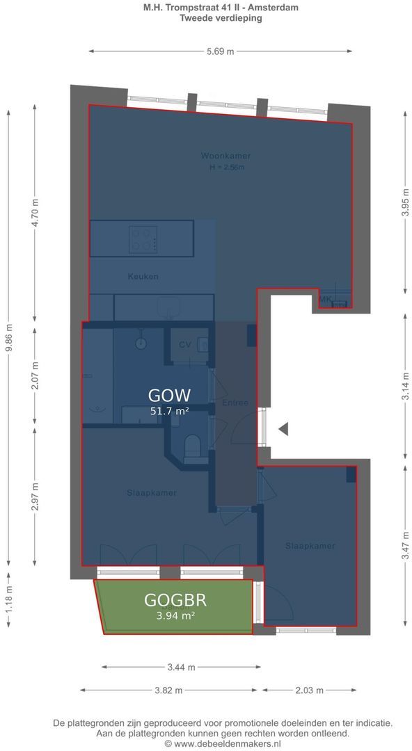 Maarten Harpertszoon Trompstraat 41 2, Amsterdam foto-25 blur