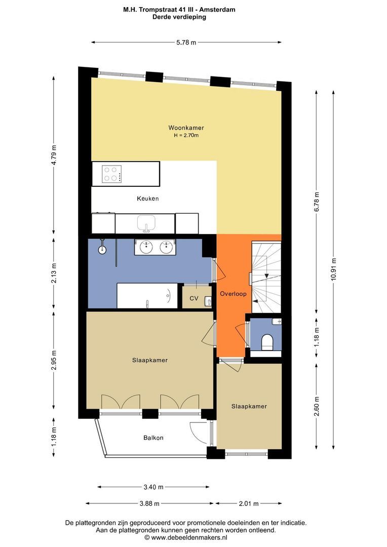 Maarten Harpertszoon Trompstraat 41 3, Amsterdam foto-21 blur