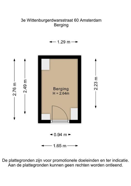 Derde Wittenburgerdwarsstraat 60, Amsterdam plattegrond-48
