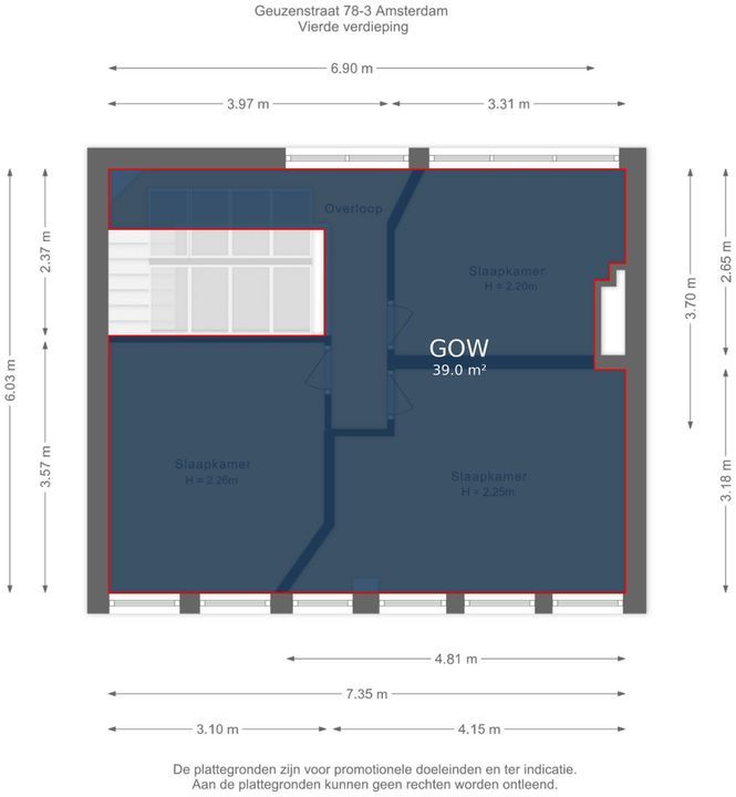 Geuzenstraat 78 3, Amsterdam plattegrond-51
