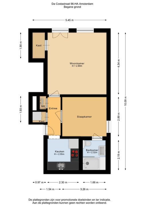 Da Costastraat 96 HA, Amsterdam plattegrond-37