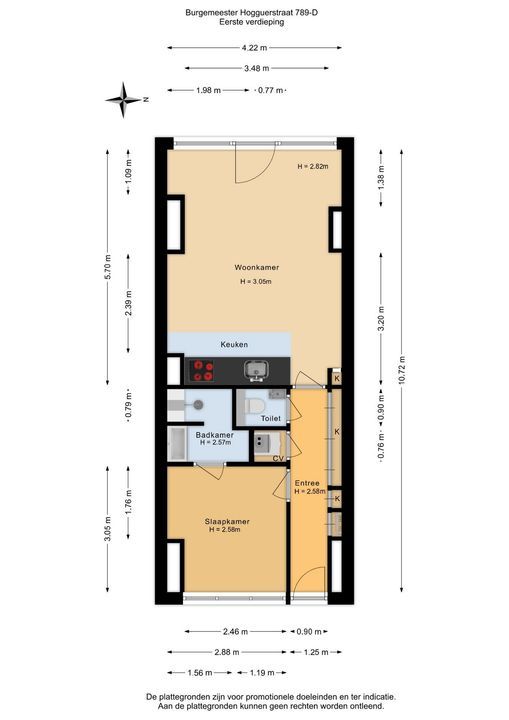 Burgemeester Hogguerstraat 789 D, Amsterdam plattegrond-31