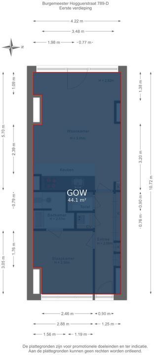 Burgemeester Hogguerstraat 789 D, Amsterdam plattegrond-31