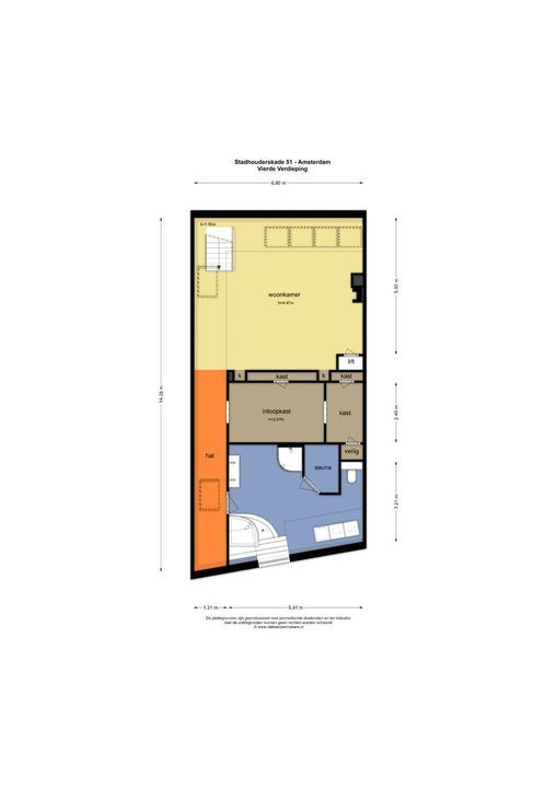 Stadhouderskade 51, Amsterdam plattegrond-63