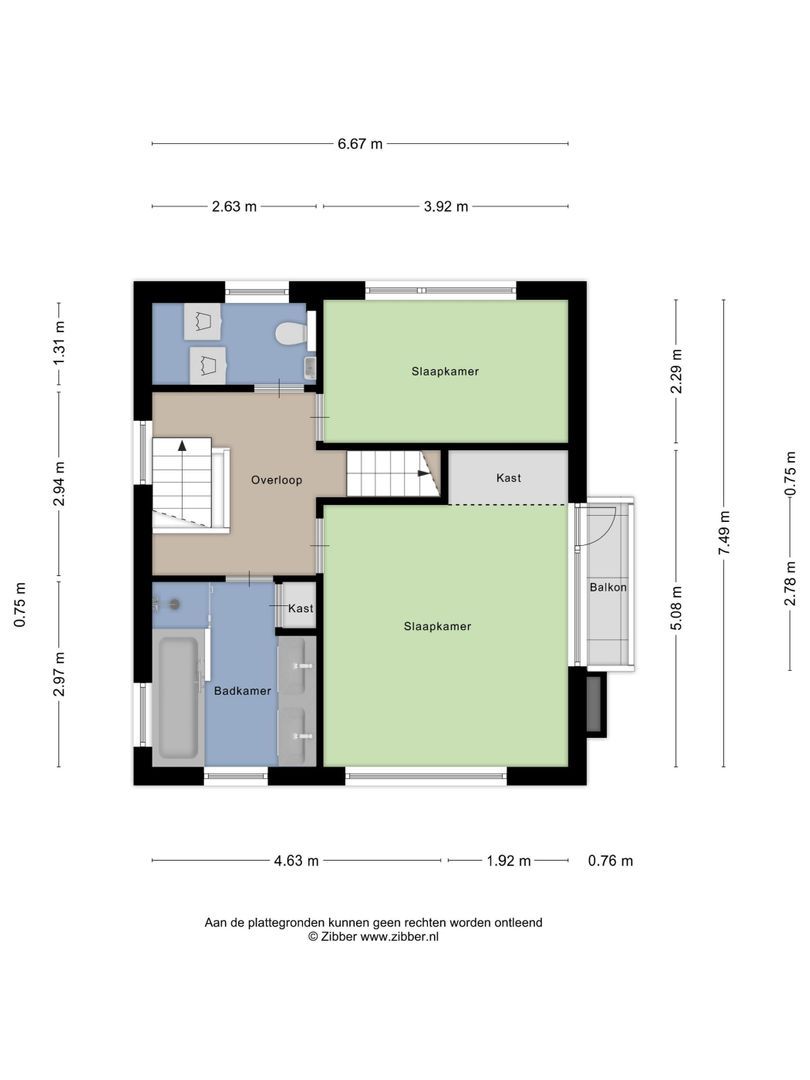 Prof. Asserlaan 4, Heemstede plattegrond-2