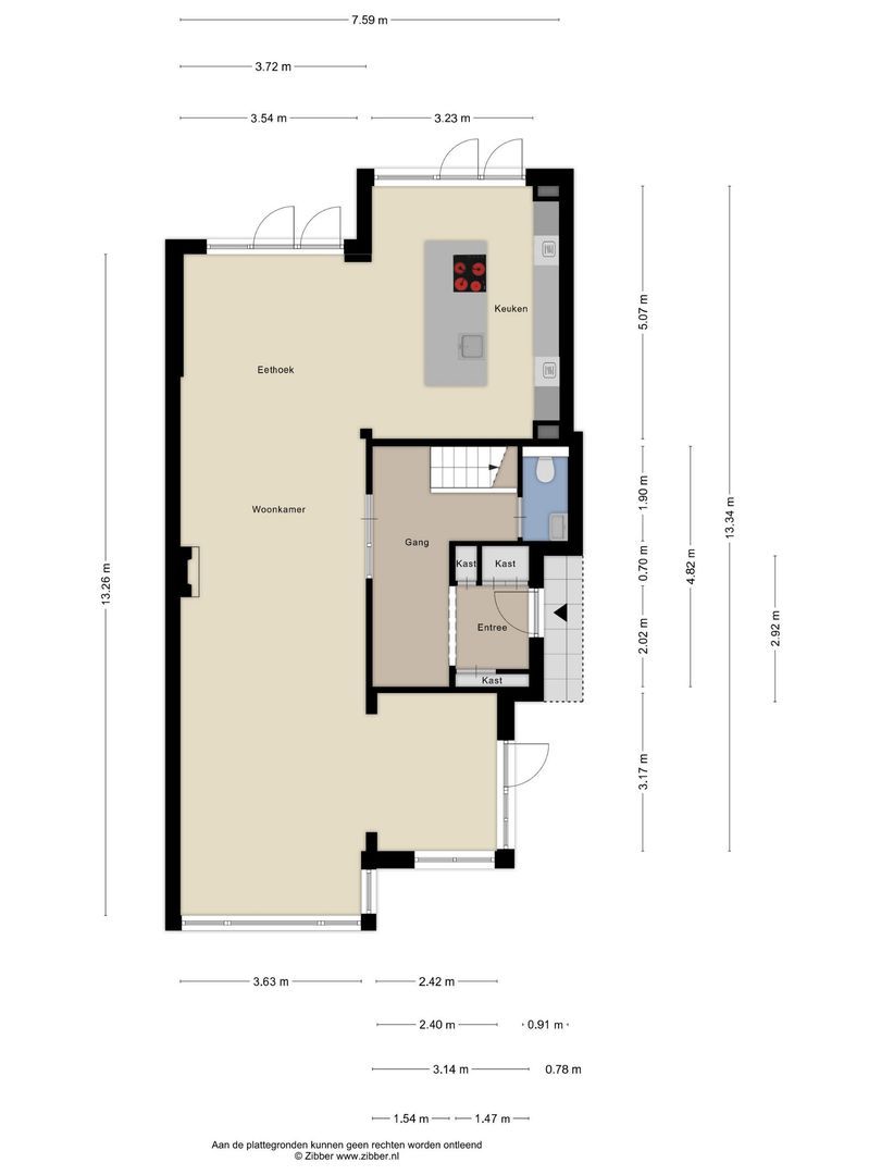 van Stolbergweg 1, Zandvoort plattegrond-1