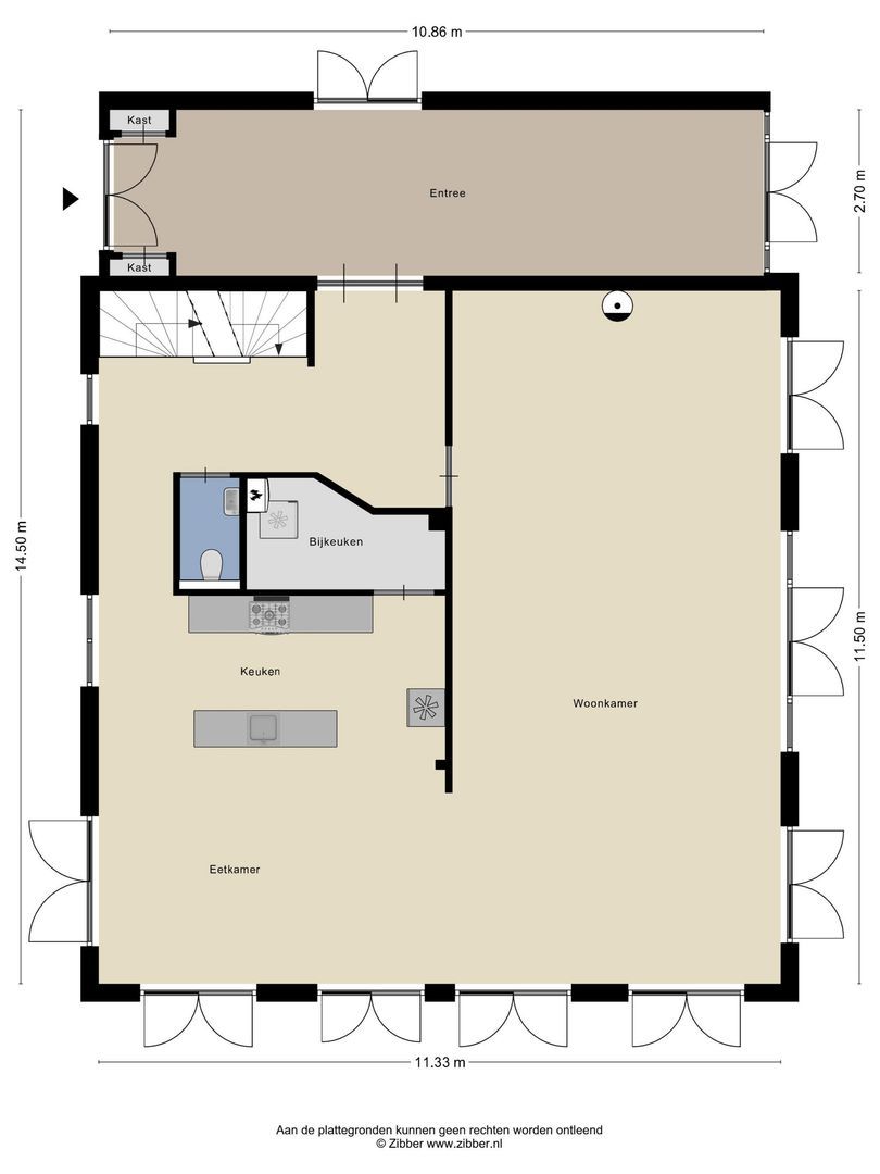 Van Vollenhovenlaan 28, Aerdenhout plattegrond-1
