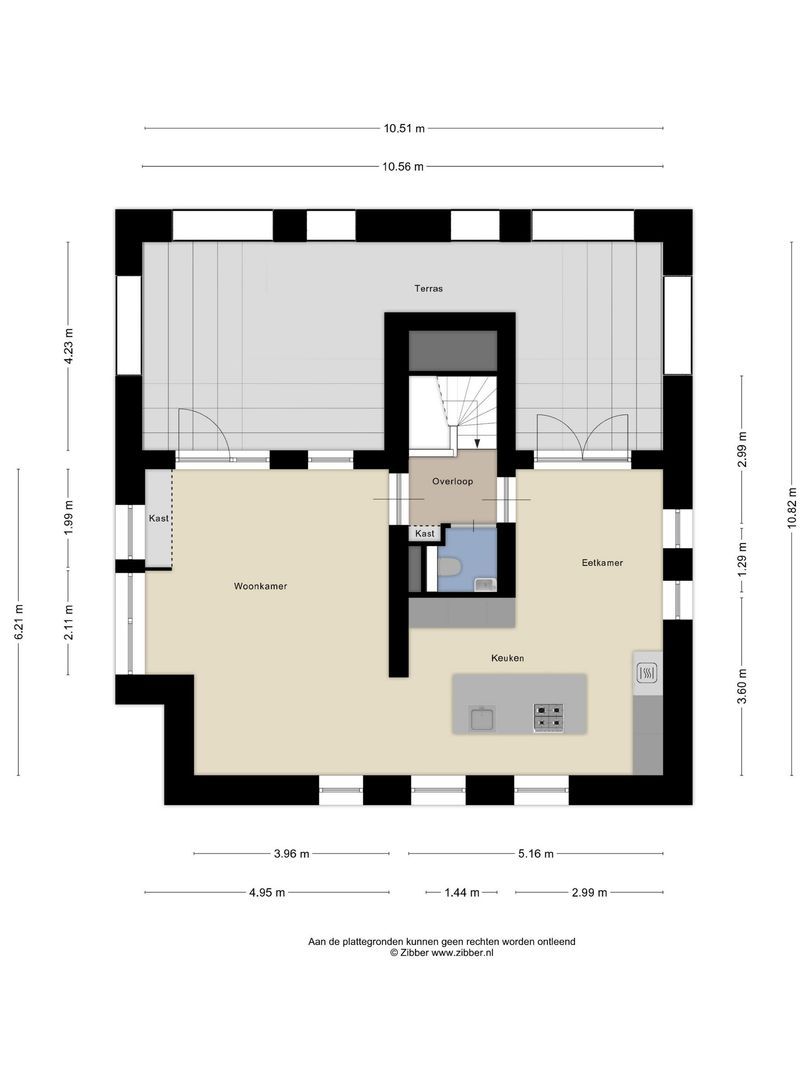 Phoenixstraat 1 H, Haarlem plattegrond-0