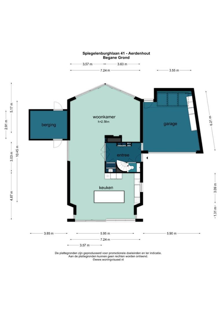 Spiegelenburghlaan 41, Aerdenhout plattegrond-1