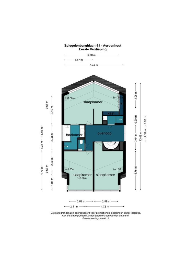 Spiegelenburghlaan 41, Aerdenhout plattegrond-2