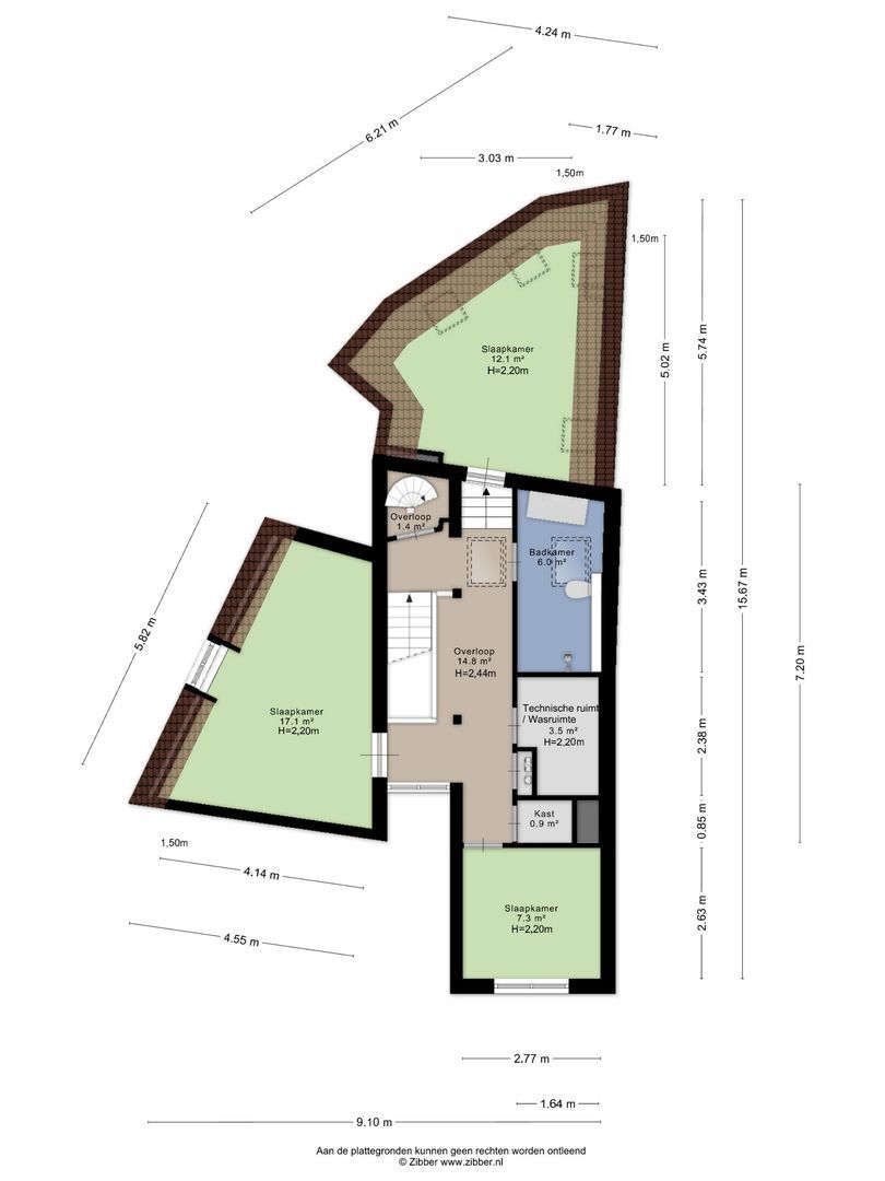 Koningstraat 3 C, Haarlem plattegrond-2