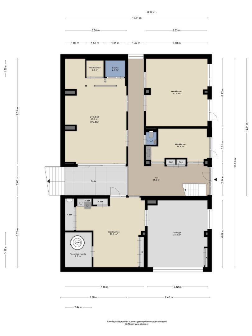 Kennemerweg 1, Zandvoort plattegrond-1