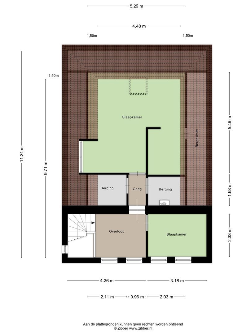 Ooievaarlaan 4, Heemstede plattegrond-3