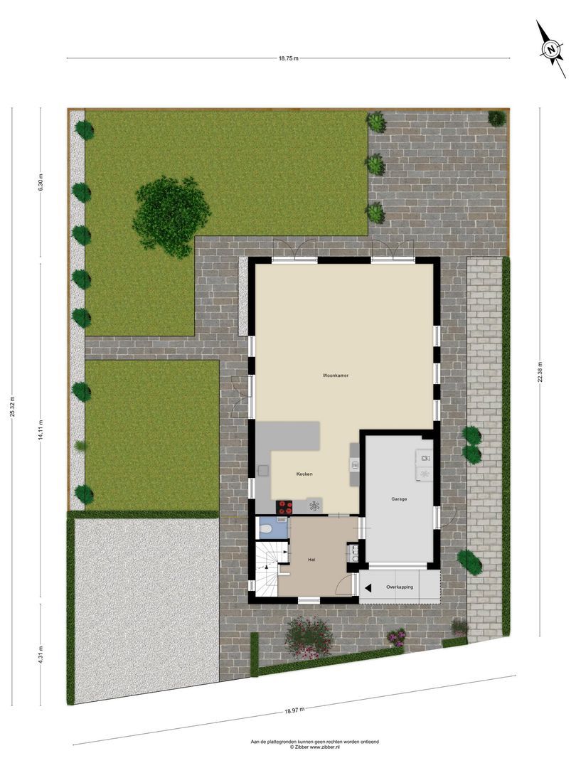 Ooievaarlaan 4, Heemstede plattegrond-0
