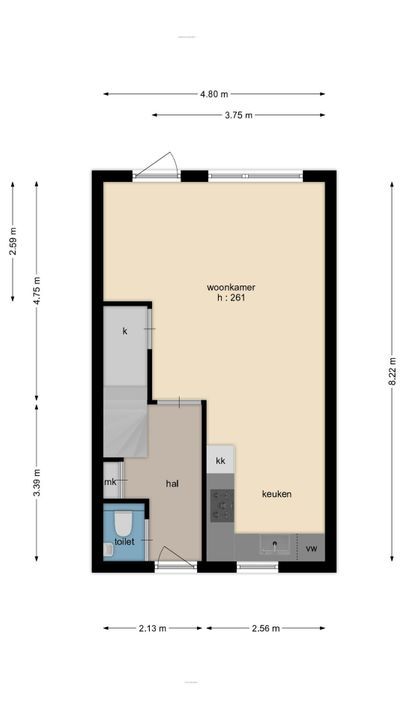 Beugelflesstraat 7, Baarle-Nassau plattegrond-39