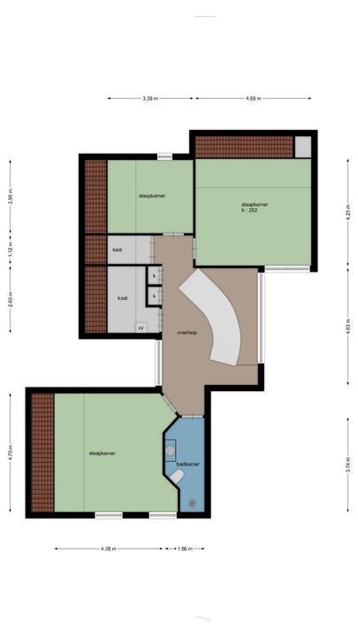 Huzenblek 51, Ravels plattegrond-55