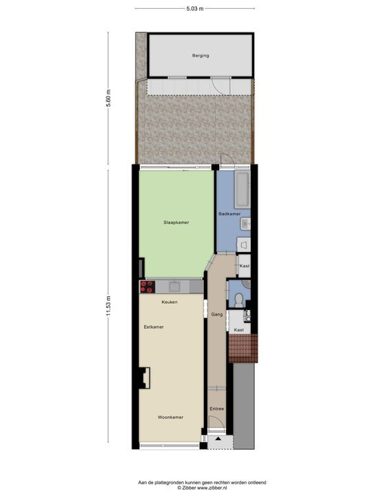 Wattstraat 74 B, Schiedam plattegrond-12