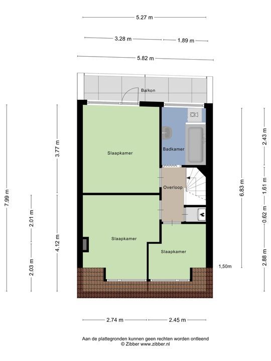 Van Dijckstraat 28 A, Schiedam plattegrond-20