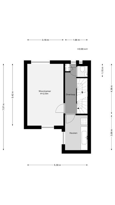 Huysmansstraat 67 A, Schiedam plattegrond-16