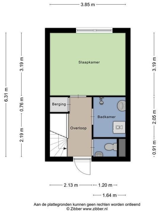 Rotterdamsedijk 297 B, Schiedam plattegrond-15
